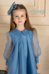 ALAPAGE GLISS RHINESTONE ORGANZA DRESS